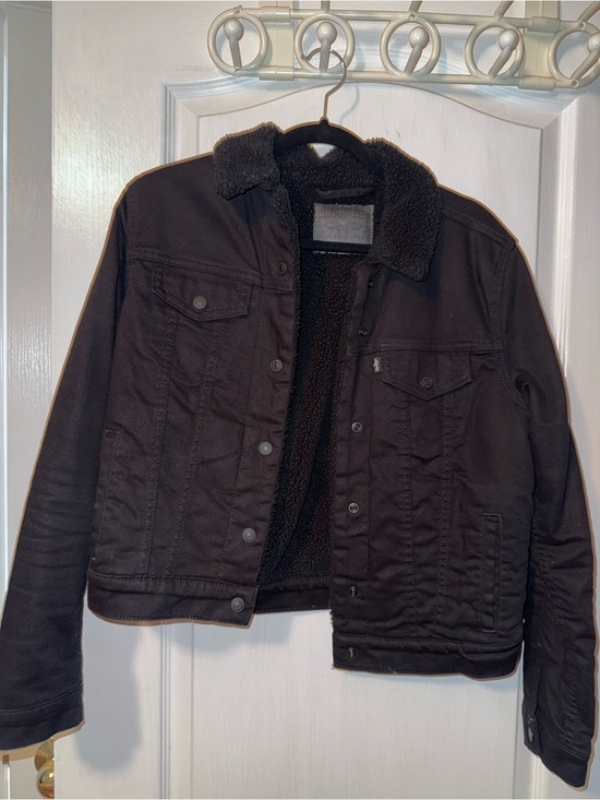 Levi's Jackets & Blazers - Levi's Black Sherpa-Lined Jacket